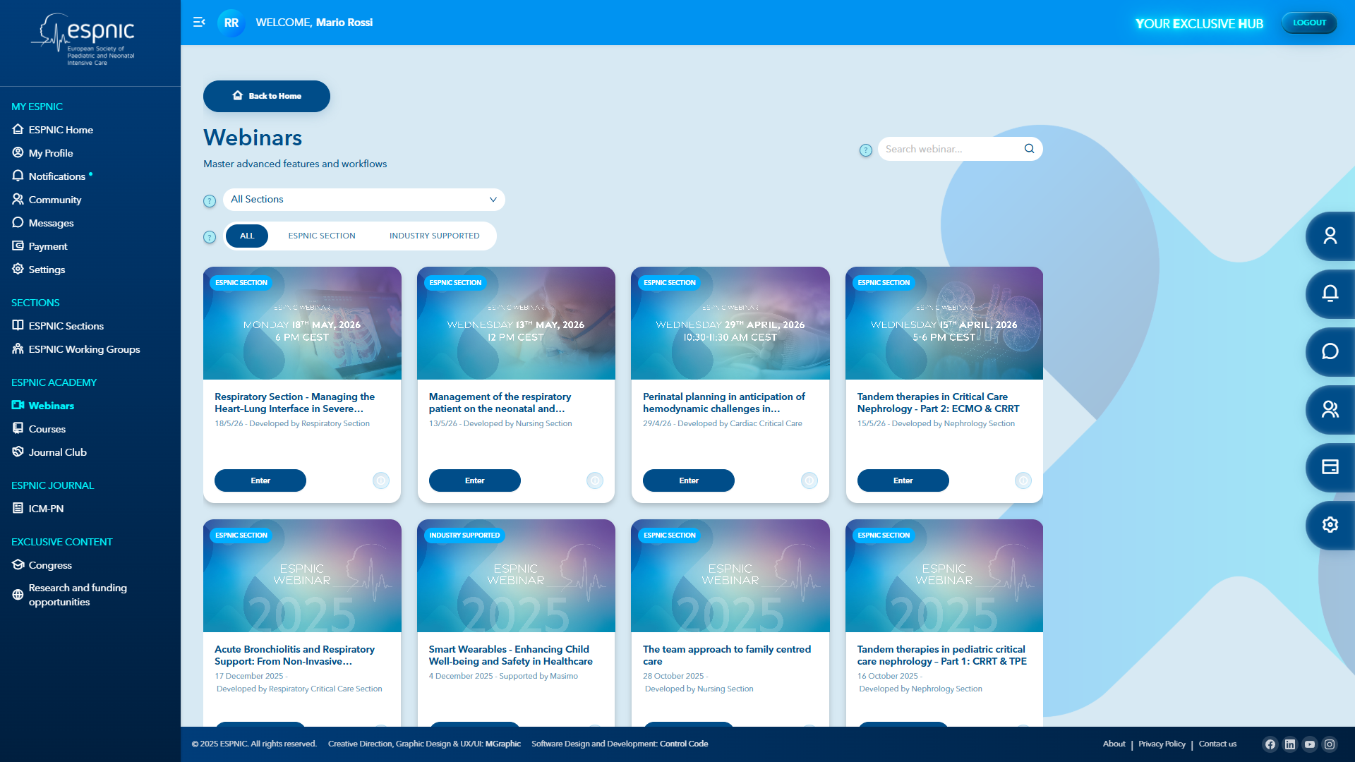 ESPNIC Exclusive Hub – Piattaforma Riservata ai Soci – schermata 5